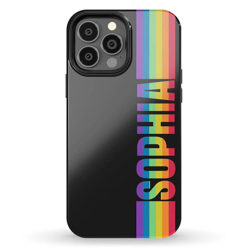 LGBTQ Custom Rainbow Name Pride iPhone Case