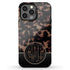 Dark Tortoiseshell Round Monogram iPhone Case