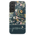 Elegant Flowers Custom Name Galaxy Case