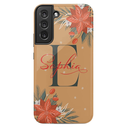 Christmas Monogram Custom Name Galaxy Case