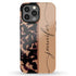 Tortoiseshell Custom Calligraphy Name iPhone Case
