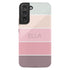 Ombre Stripes Custom Name Galaxy Case