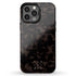 Dark Tortoiseshell Custom Crossed Arrows Initials iPhone Case