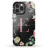 Monogram Roses Personalized iPhone Case