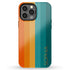 Orange & Teal Rainbow Custom Name iPhone Case