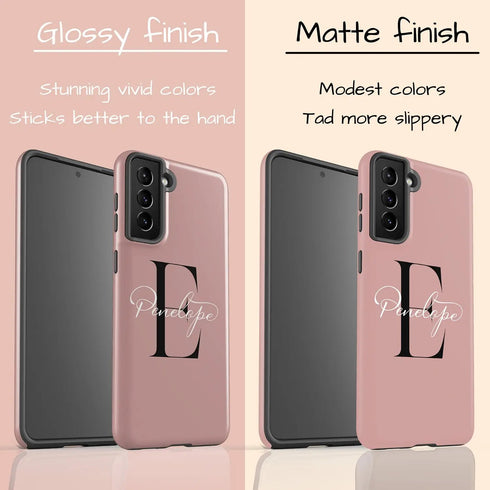 Monogram Personalized Solid Galaxy Case