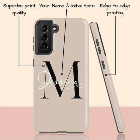 Monogram Personalized Solid Galaxy Case