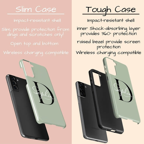 Monogram Personalized Solid Galaxy Case