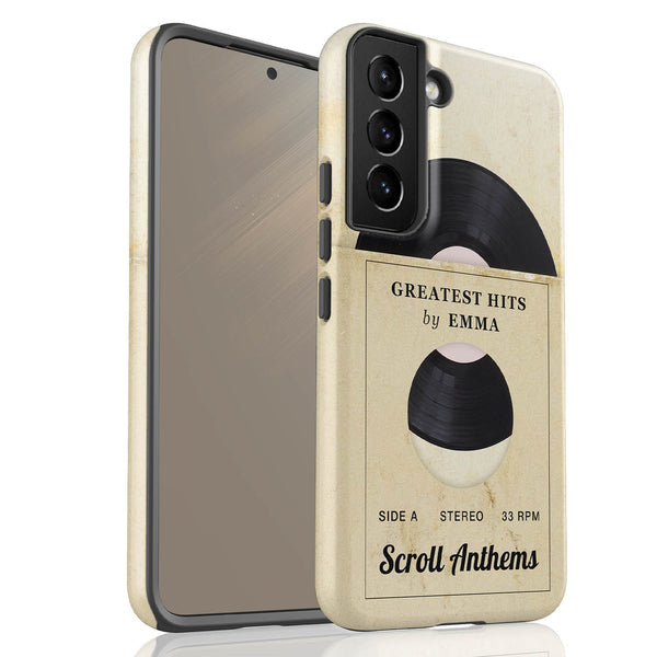 Personalized Vintage Vinyl Record Galaxy Case