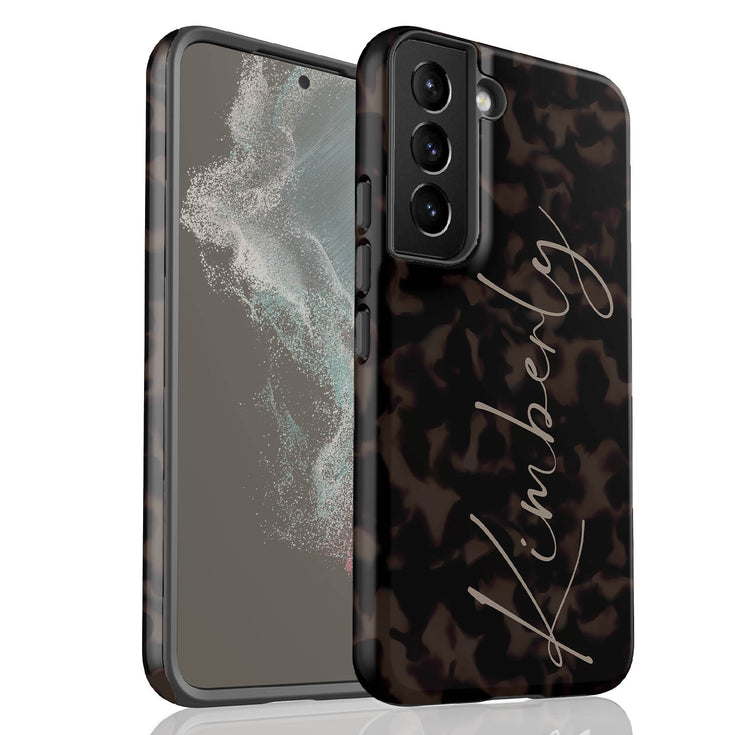 Tortoiseshell Custom Signature Name Galaxy Case