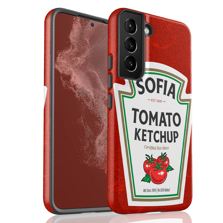 Personalized Hot Tomato Ketchup Bottle Galaxy Case