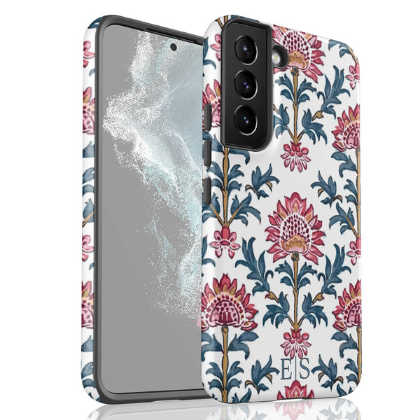 Custom Initials Boho Indian Jaipur Block Print Galaxy Case