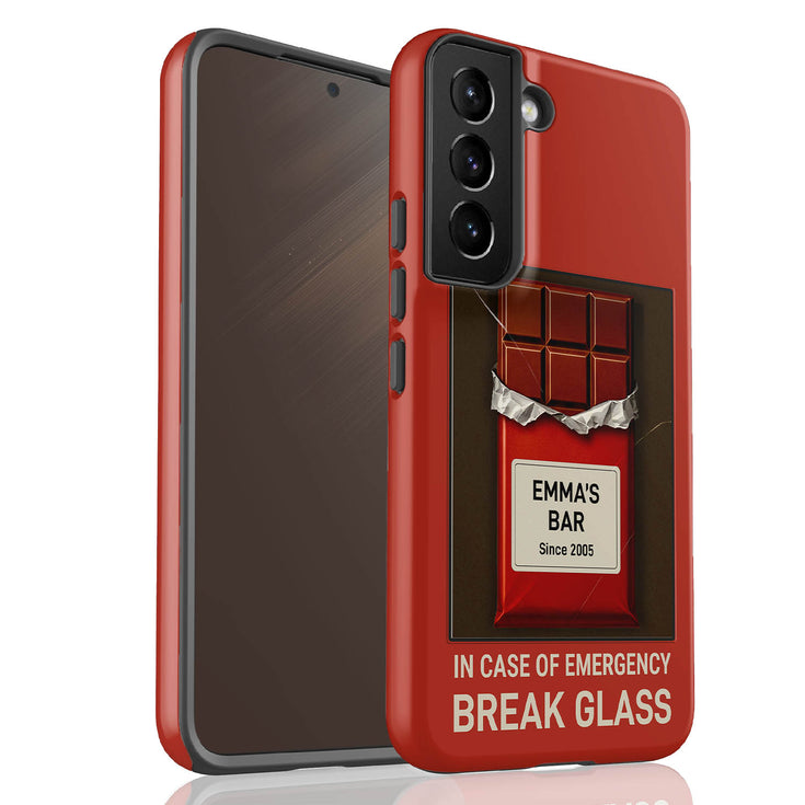 Personalized In Case of Emergency Break Glass Galaxy Case