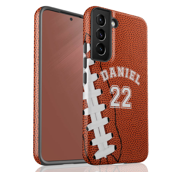 Sports Football Player & Number Galaxy Case