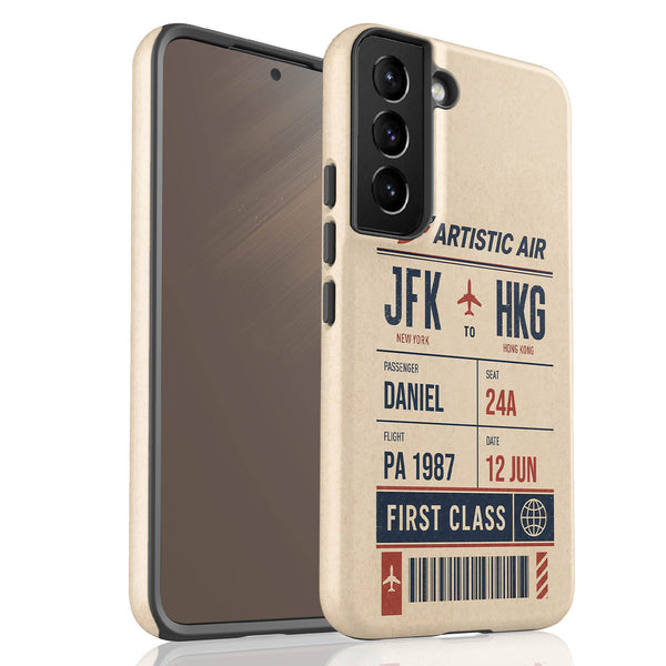 Personalized Artistic Air Boarding Pass Galaxy Case