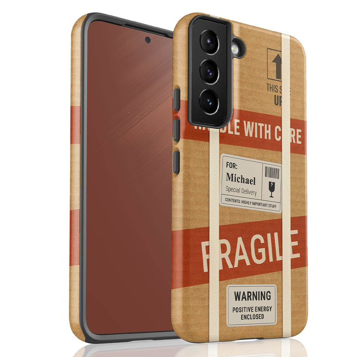 Personalized Fragile Handle With Care Galaxy Case