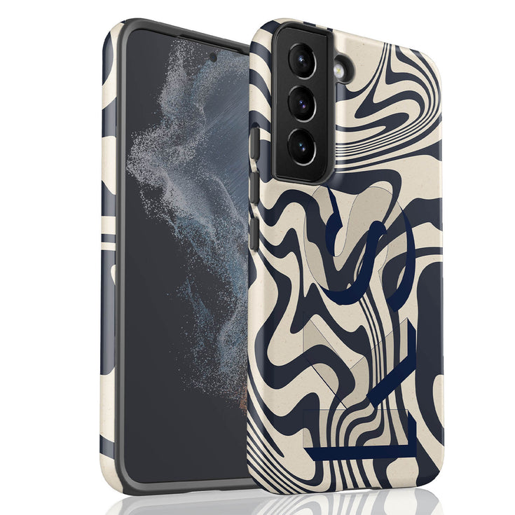 Custom Twister 3D Initials Galaxy Case