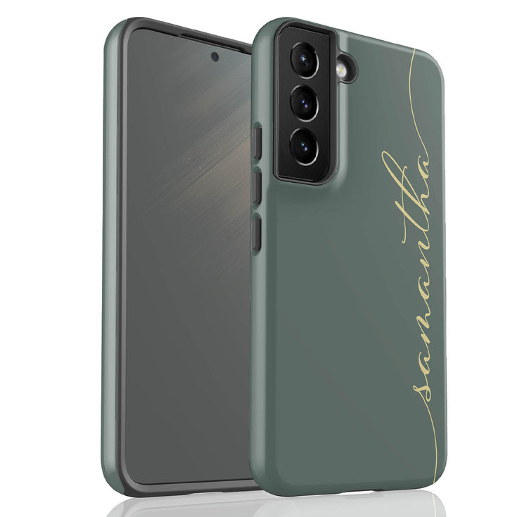 Custom Name Fresh Calligraphy Galaxy Case - Vertical
