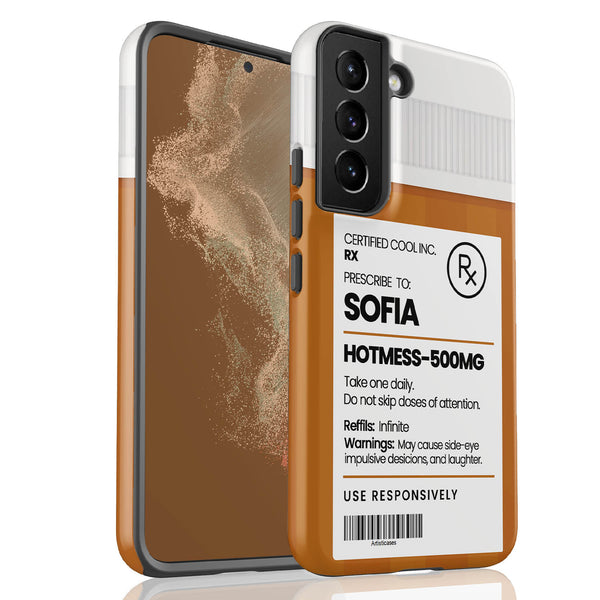Personalized Funny Prescription Pill Bottle Galaxy Case