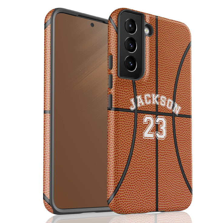 Sports Basketball Player & Number Galaxy Case