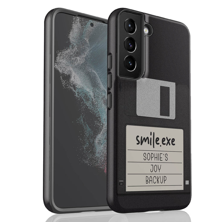 Personalized Emotional Backup Floppy Disk Galaxy Case