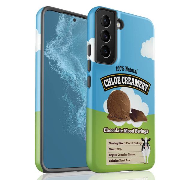 Personalized Emotional Support Ice Cream Pint Galaxy Case