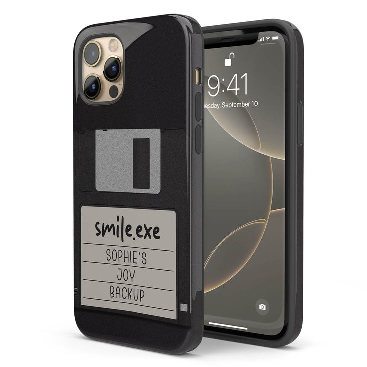 Personalized Emotional Backup Floppy Disk iPhone Case