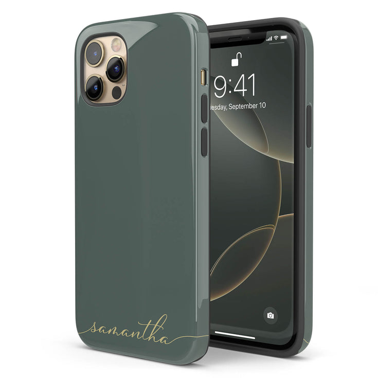 Custom Name Fresh Calligraphy iPhone Case - Horizontal