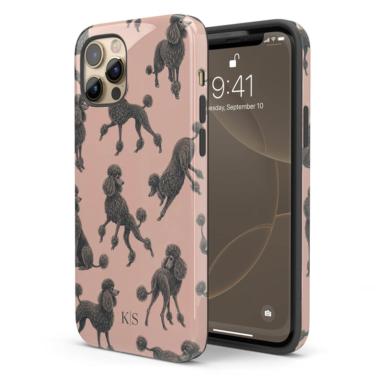 Personalized French Poodles iPhone Case