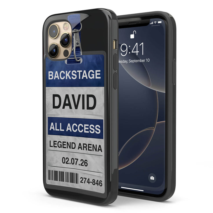 Personalized Music Concert Backstage Pass iPhone Case