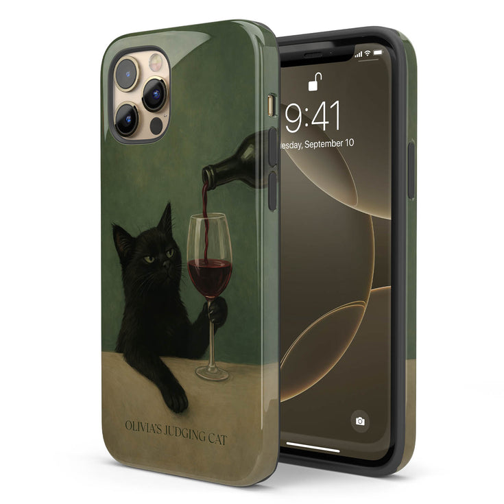 Custom Wine & Whiskers iPhone Case