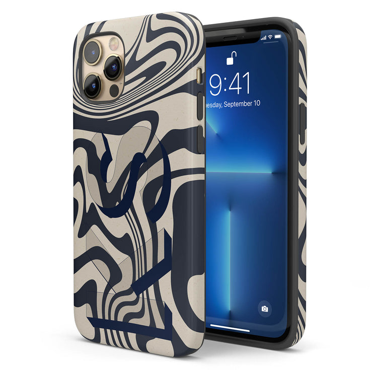 Custom Twister 3D Initials iPhone Case
