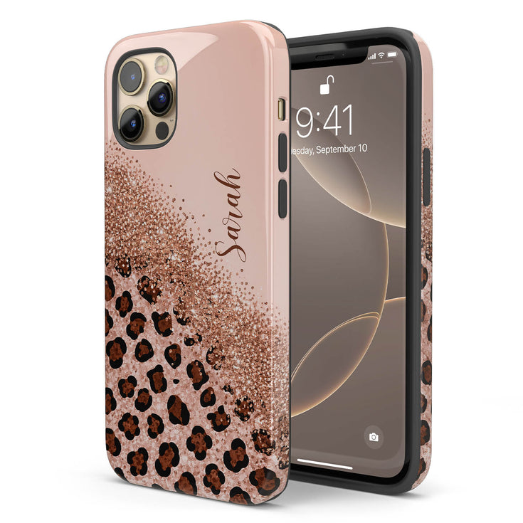 Personalized Leopard Glam iPhone Case