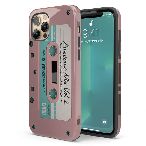 Personalized Retro Audio Cassette Mixtape iPhone Case