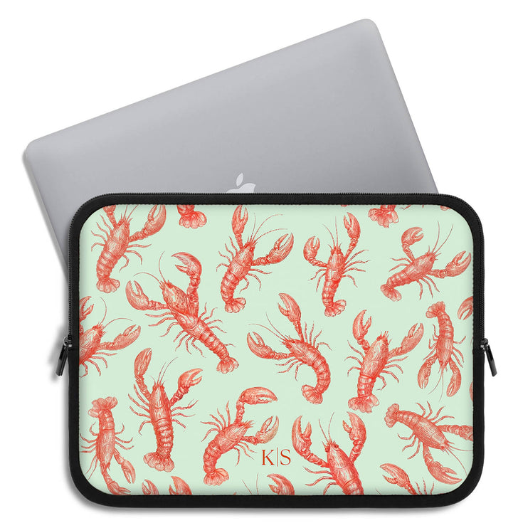 Personalized Lucky Lobsters Laptop Sleeve