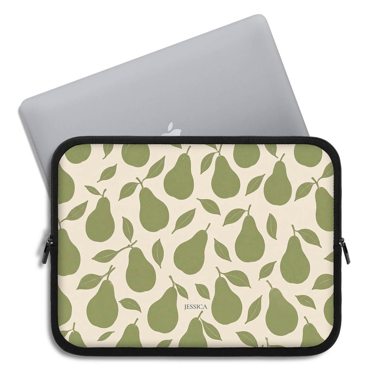 Personalized Pear Grove Laptop Sleeve