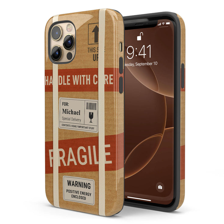 Personalized Fragile Handle With Care iPhone Case