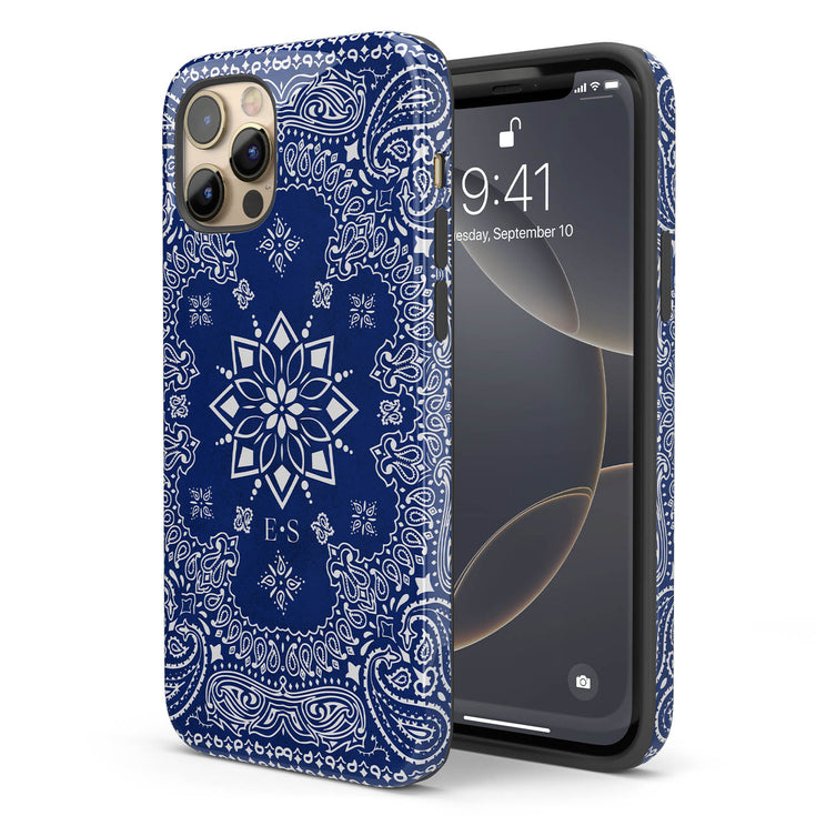 Personalized Iconic Paisley Bandana iPhone Case