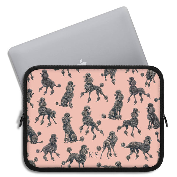 Personalized French Poodles Laptop Sleeve