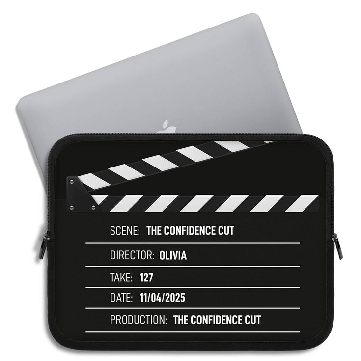 Personalized Movie Director Clapperboard Laptop Sleeve