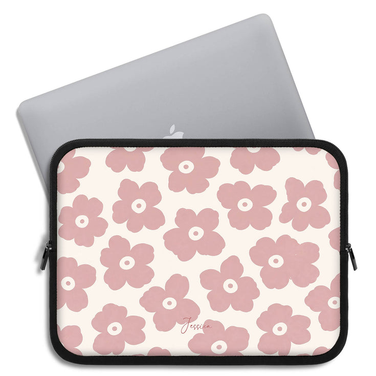 Personalized Soft Bloom Laptop Sleeve