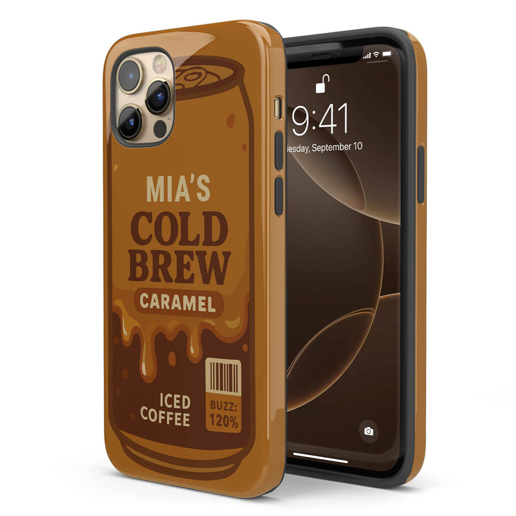 Personalized Coffee Lovers Cold Brew iPhone Case