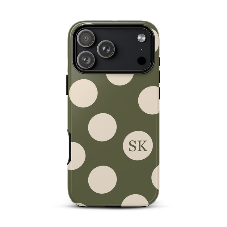 Personalized Sunday Dots iPhone Case