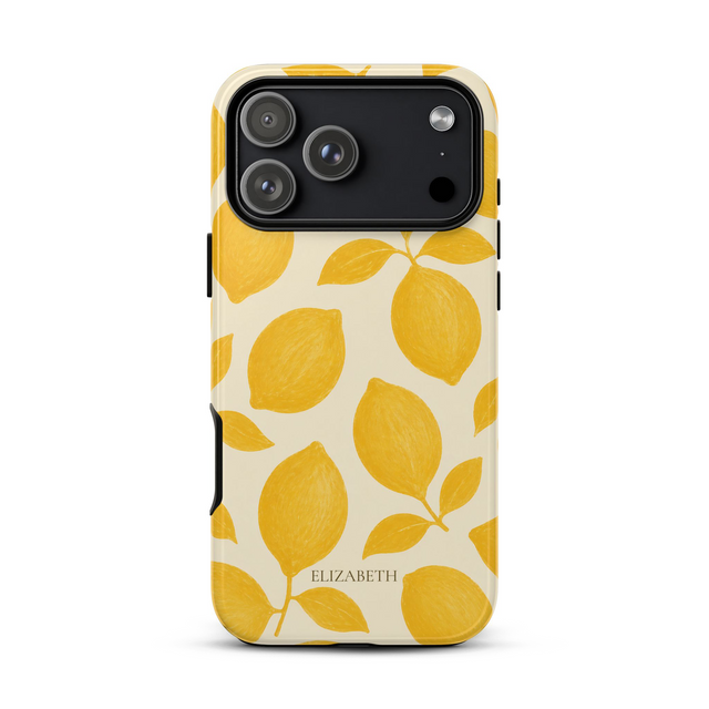 Personalized Amalfi Lemon iPhone Case