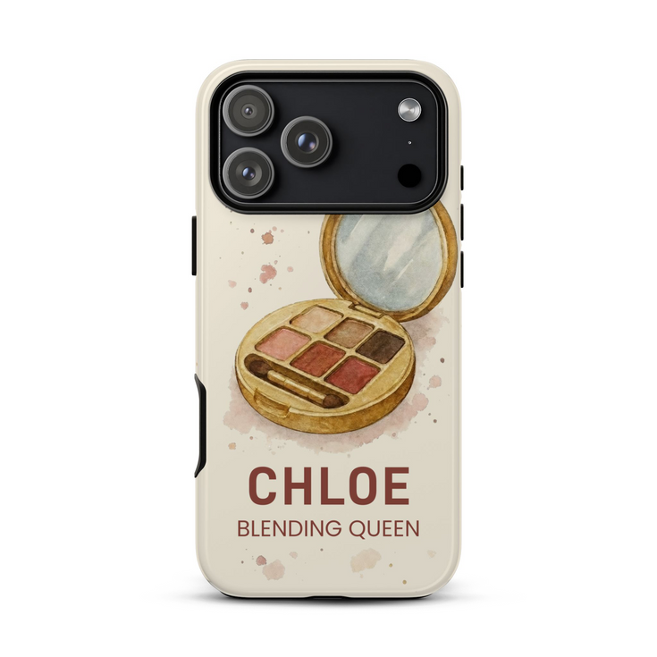 Personalized Glamour Blending Queen Makeup Palette iPhone Case
