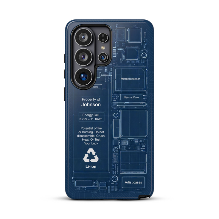 Personalized Schematic Blueprint Circuit Board Galaxy Case