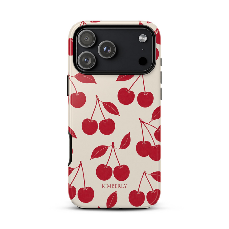 Personalized Cherry Pair iPhone Case
