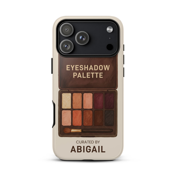 Personalized Glamour Eyeshadow Makeup Palette iPhone Case