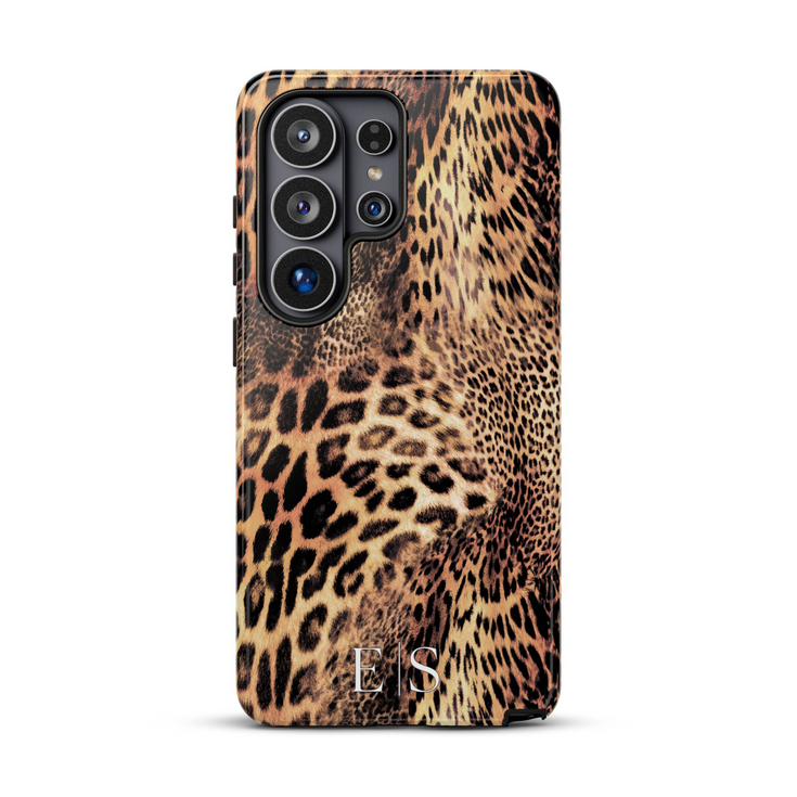 Exotic Leopard Custom Initials Galaxy Case