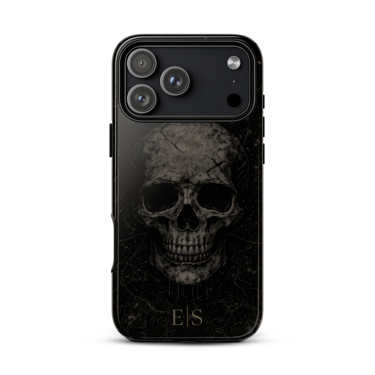 Personalized Obsidian Skull iPhone Case
